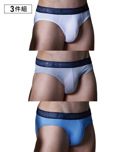 超值3入男真快乾三角褲組-DRY-X-3GUN ｜台灣男性時尚內著