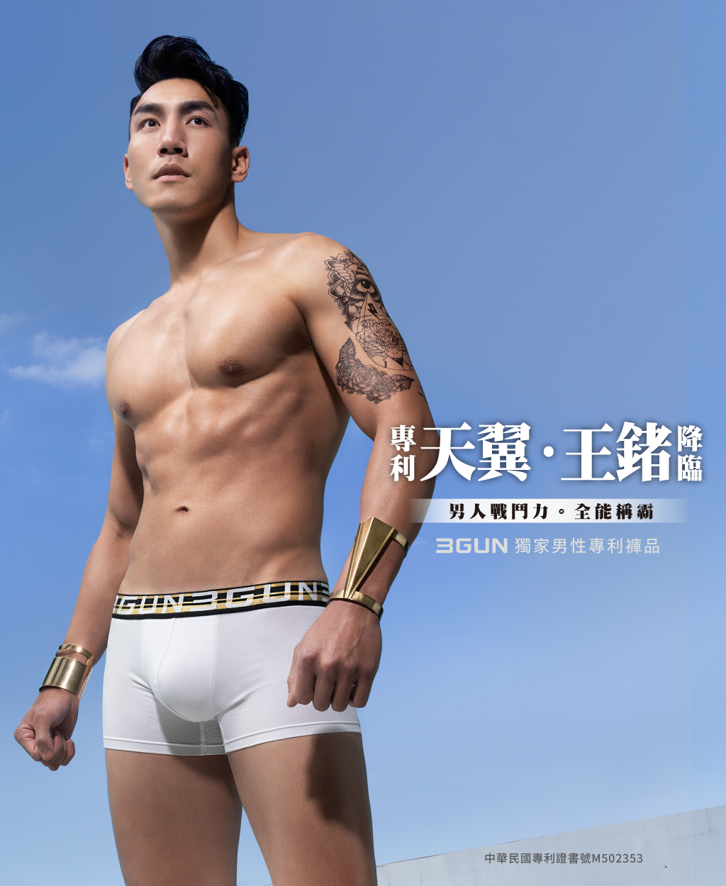 制菌網眼男永效吸排三角褲-天翼．王鍺-