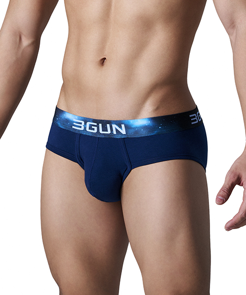 低腰光芒男SUPIMA棉三角褲-ENLARGE-3GUN ｜男性時尚內著MIT品牌