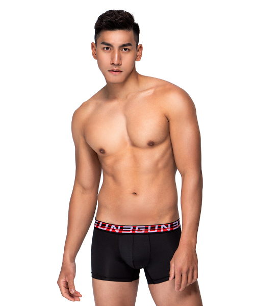 制菌網眼男永效吸排平口褲-天翼．王鍺-3GUN ｜男性時尚內著MIT品牌