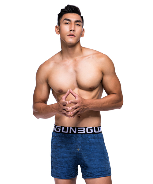 輕量快乾男寬鬆四角平口褲-BOXERS-3GUN ｜男性時尚內著MIT品牌