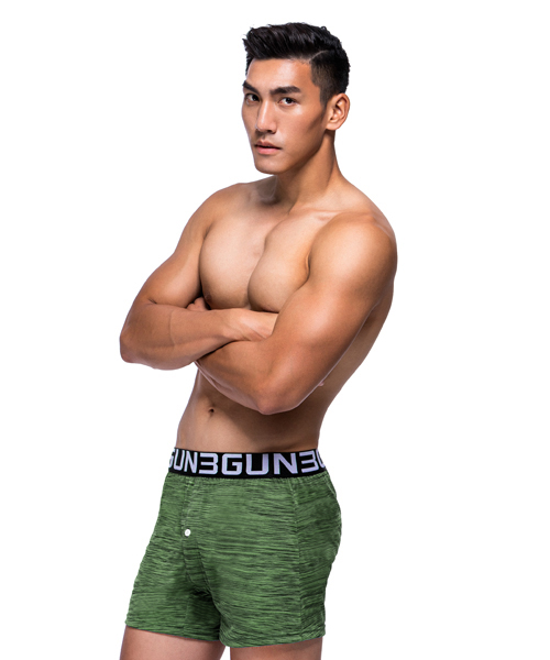 輕量快乾男寬鬆四角平口褲-BOXERS-3GUN ｜男性時尚內著MIT品牌