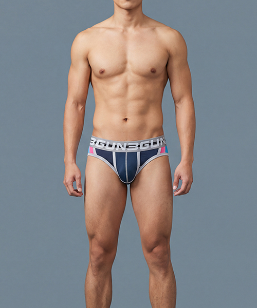 爬線拼網男真快乾三角褲-炫色動感-3GUN 時尚男性內著品牌
