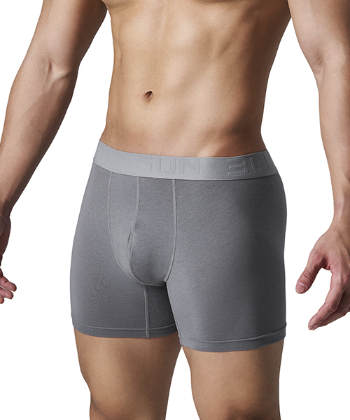 輕柔細纖男彈力棉平口褲-COTTONFIT-3GUN ｜男性時尚內著MIT品牌