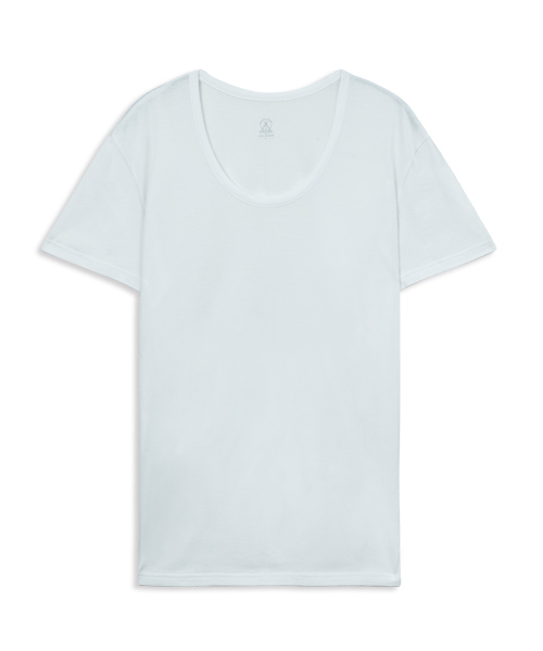 男U領短袖衫-長絨棉-3GUN ｜男性時尚內衣褲MIT品牌